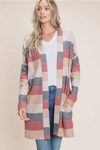 Women’s Mauve/Slate Cardigan