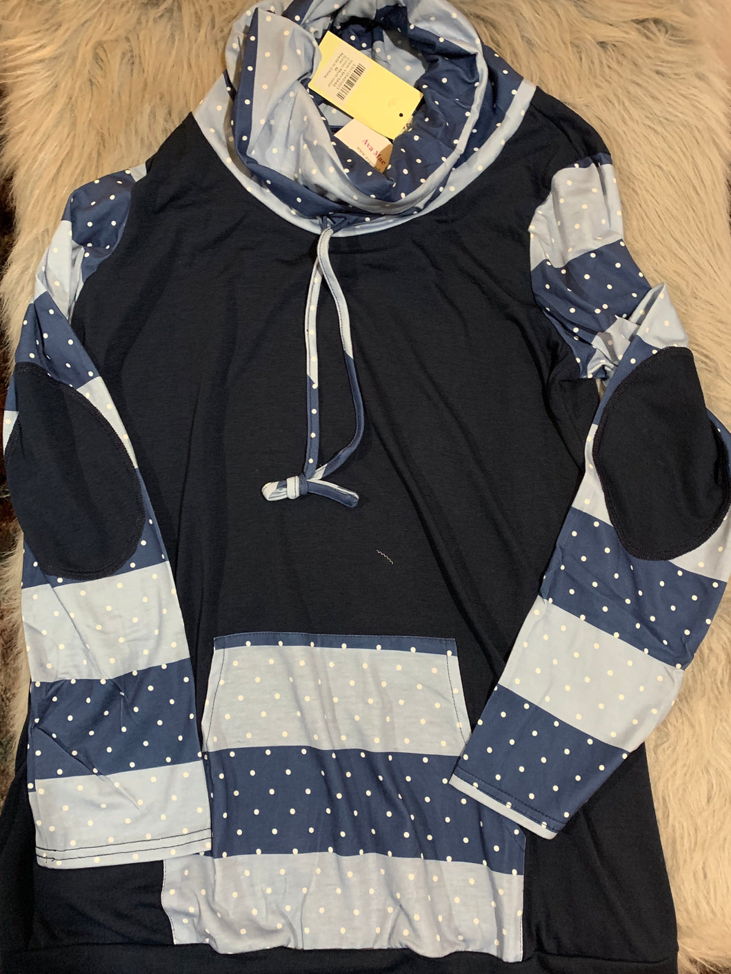 Women’s Blue Stripe Hoodie
