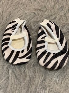 Girl’s Zebra Crib Shoes