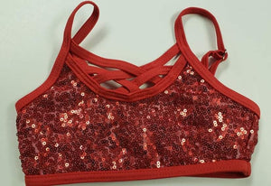 Girls Red Bralette