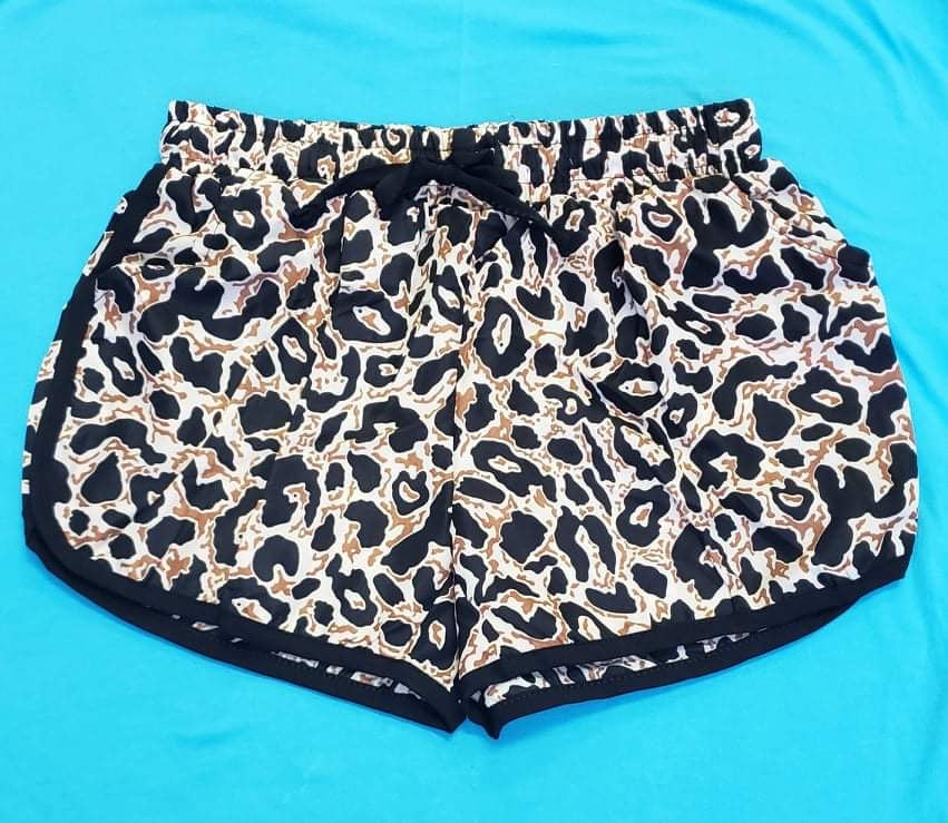 Girls Leopard Shorts