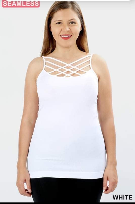 Zenana White Cami