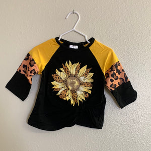 Girl's Baby/Toddler/Tween Sunflower Shirt