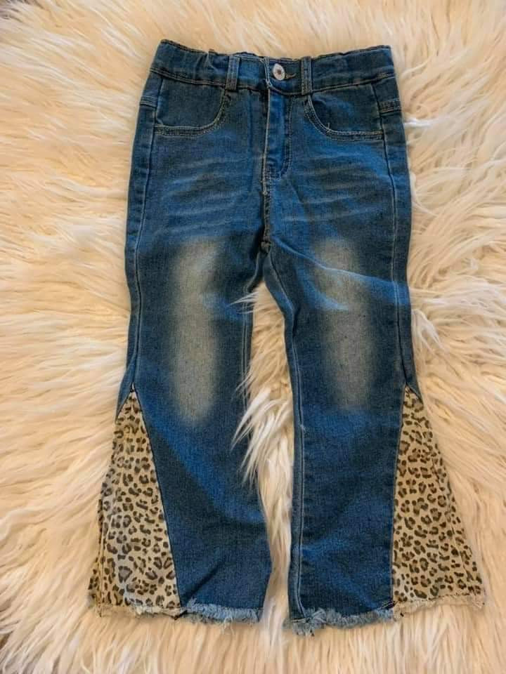 Girl's Leopard Jeans