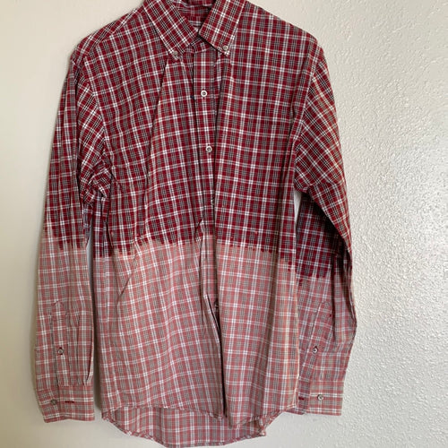 Unisex Red Bleached Flannel