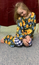 Girl's Blue Floral Outfit
