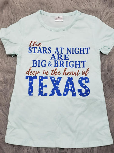 Girls Heart of Texas Tee