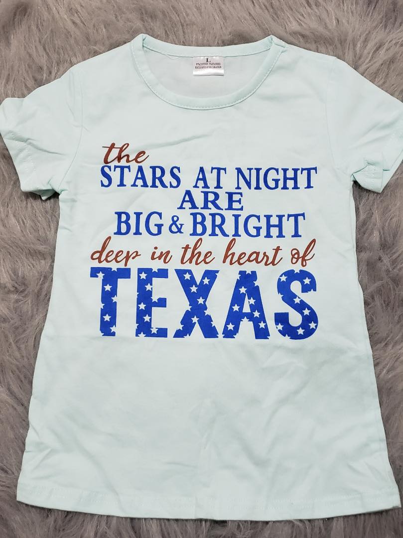 Girls Heart of Texas Tee