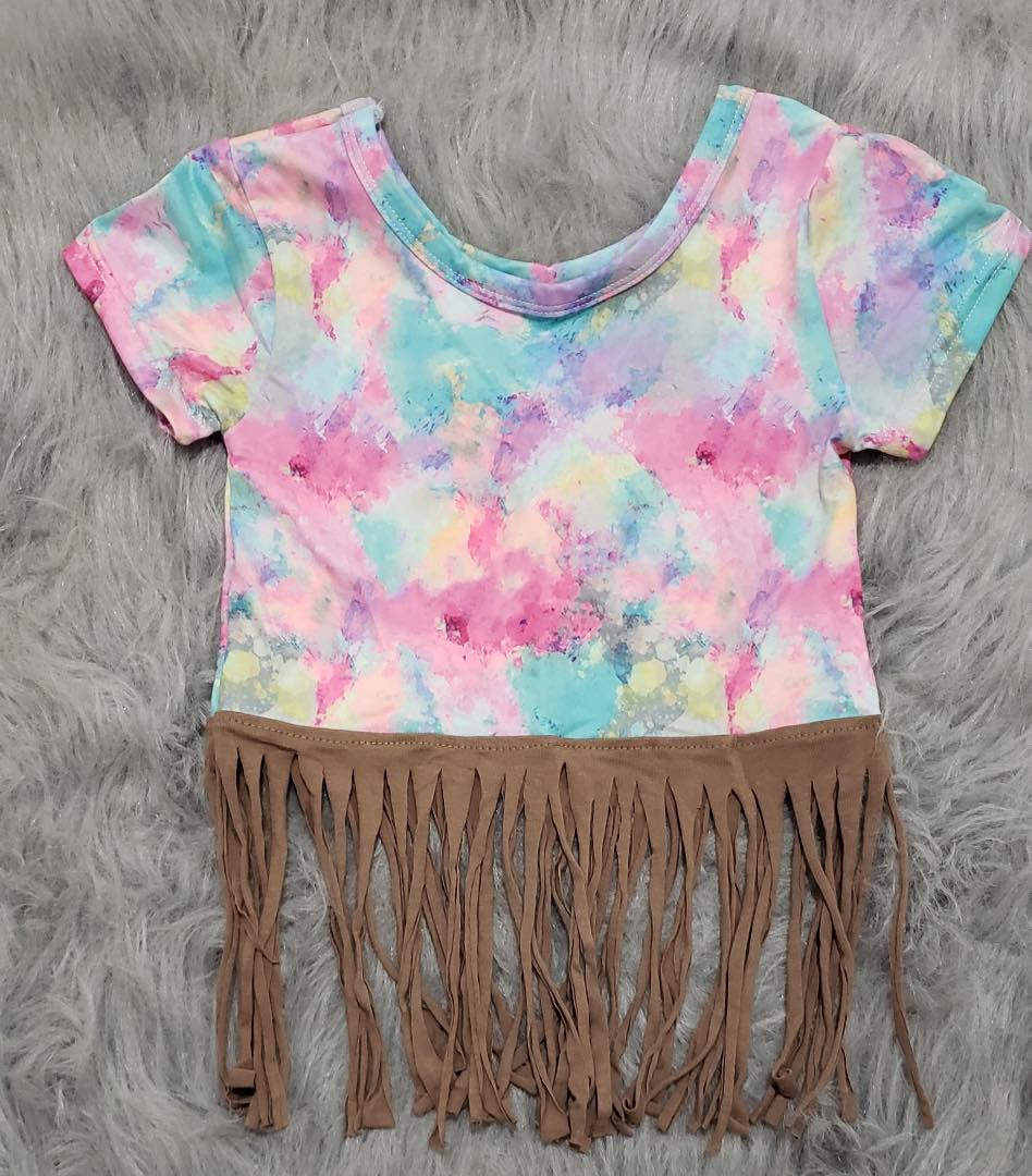 Girl's Tie Dye with Fringe